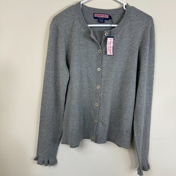 Vineyard Vines Sweaters - Vineyard Vines Gray Cardigan Women's XL NWT